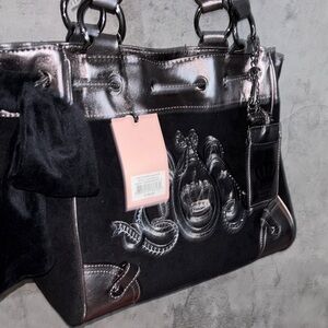 Daydreamer Elegant Black and Silver Women's Handbag